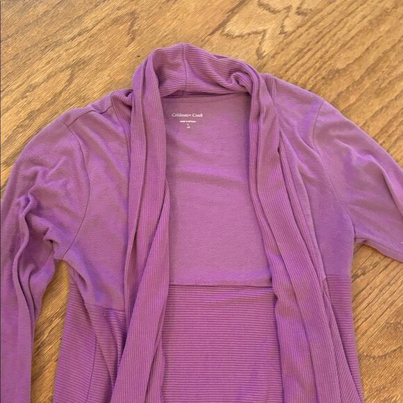 Coldwater Creek, size large/14 lavender cover up - Picture 3 of 10
